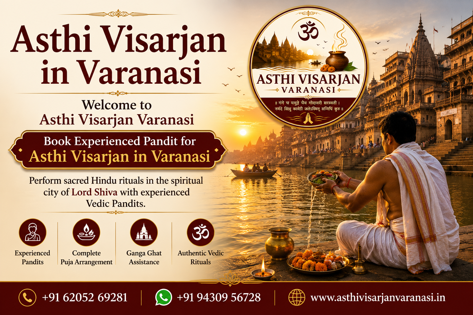 Asthi Visarjan in Varanasi