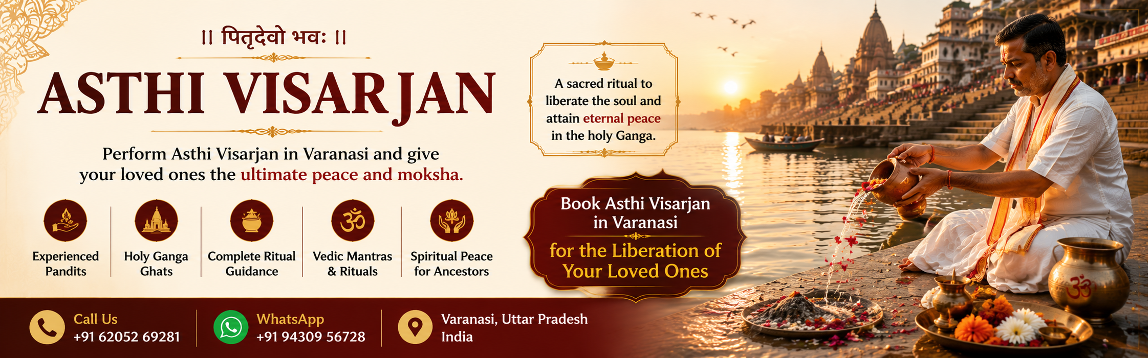 Asthi Visarjan in Varanasi